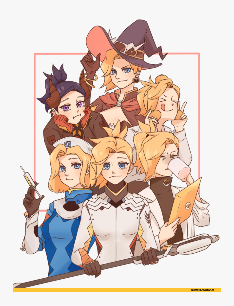 Mercy Overwatch Fan Art, Transparent Clipart