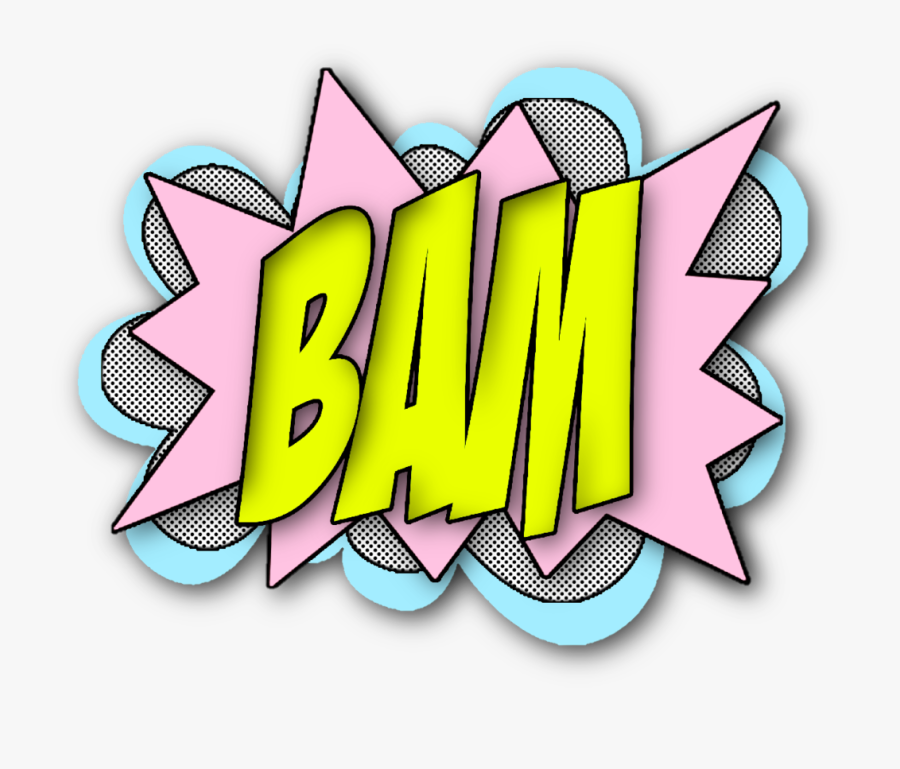 #superhero #bam #shoutout #fight #speechbubble #chatstickers - Graphic Design, Transparent Clipart