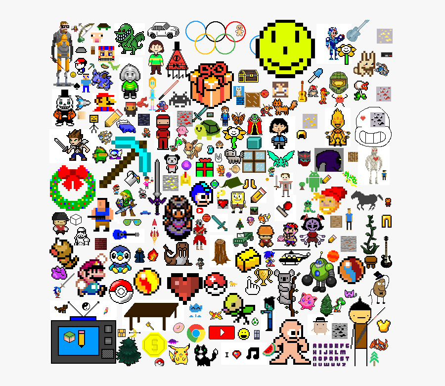 8 Bit John Cena, Transparent Clipart