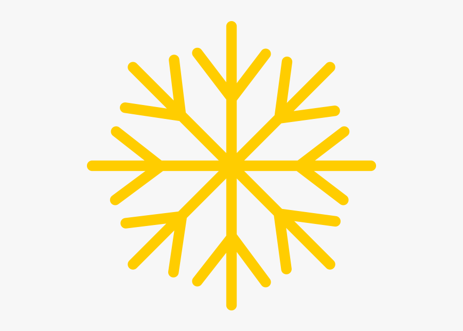 Transparent Background Snowflake Outline, Transparent Clipart