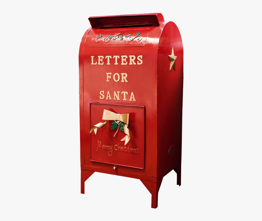 Santa Claus Mailbox Clip Arts - Letters For Santa Mailbox, Transparent Clipart