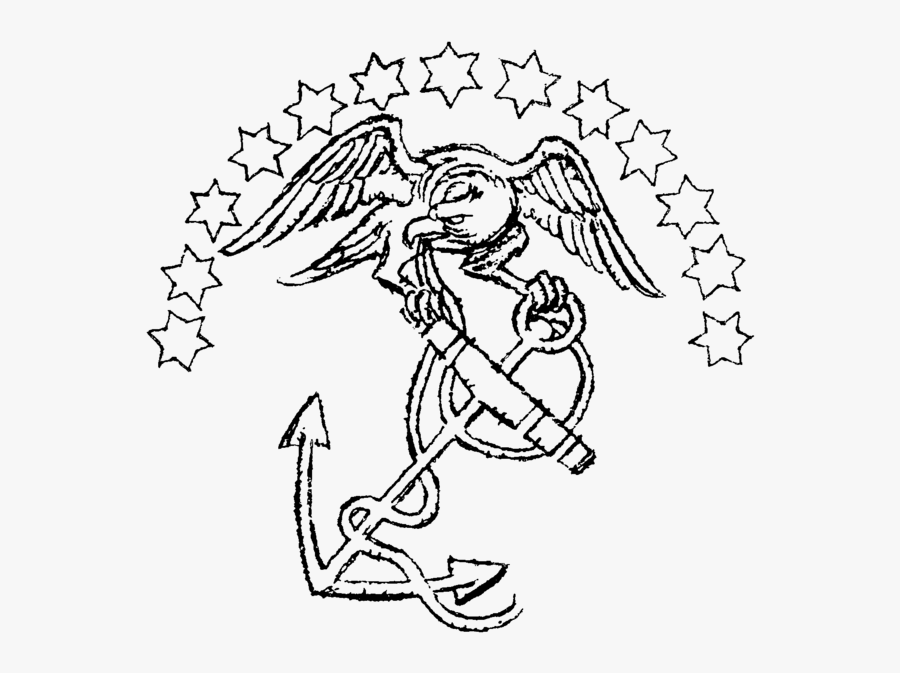 Old Marine Corps Logo, Transparent Clipart