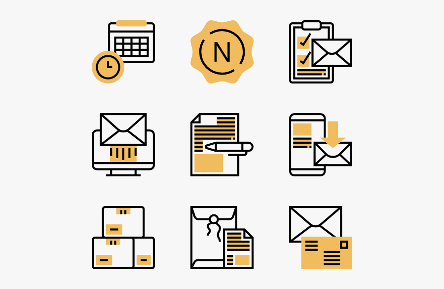 Postal Elements - Icon, Transparent Clipart