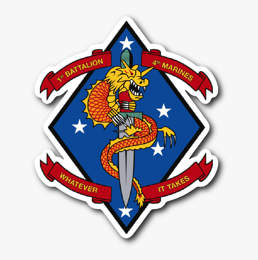 1st Battalion 4th Marines Logo, Transparent Clipart