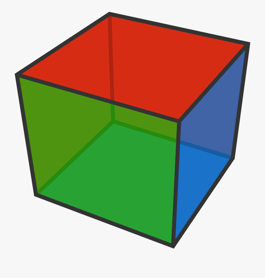 Enter Image Description Here - Red Blue Green Cube, Transparent Clipart
