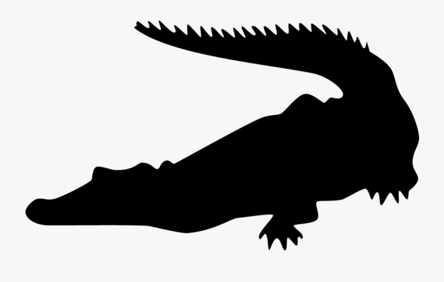 Crocodiles Alligators Silhouette Clip Art - Alligator Silhouette E Transparent, Transparent Clipart