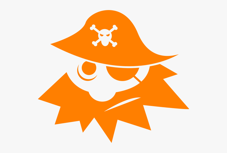 Orange Pirate Clip Art At Clker Com Vector Clip Art - Small Pirate, Transparent Clipart