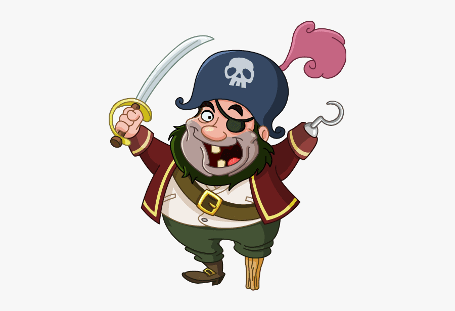 Transparent Background Cartoon Pirate Png, Transparent Clipart