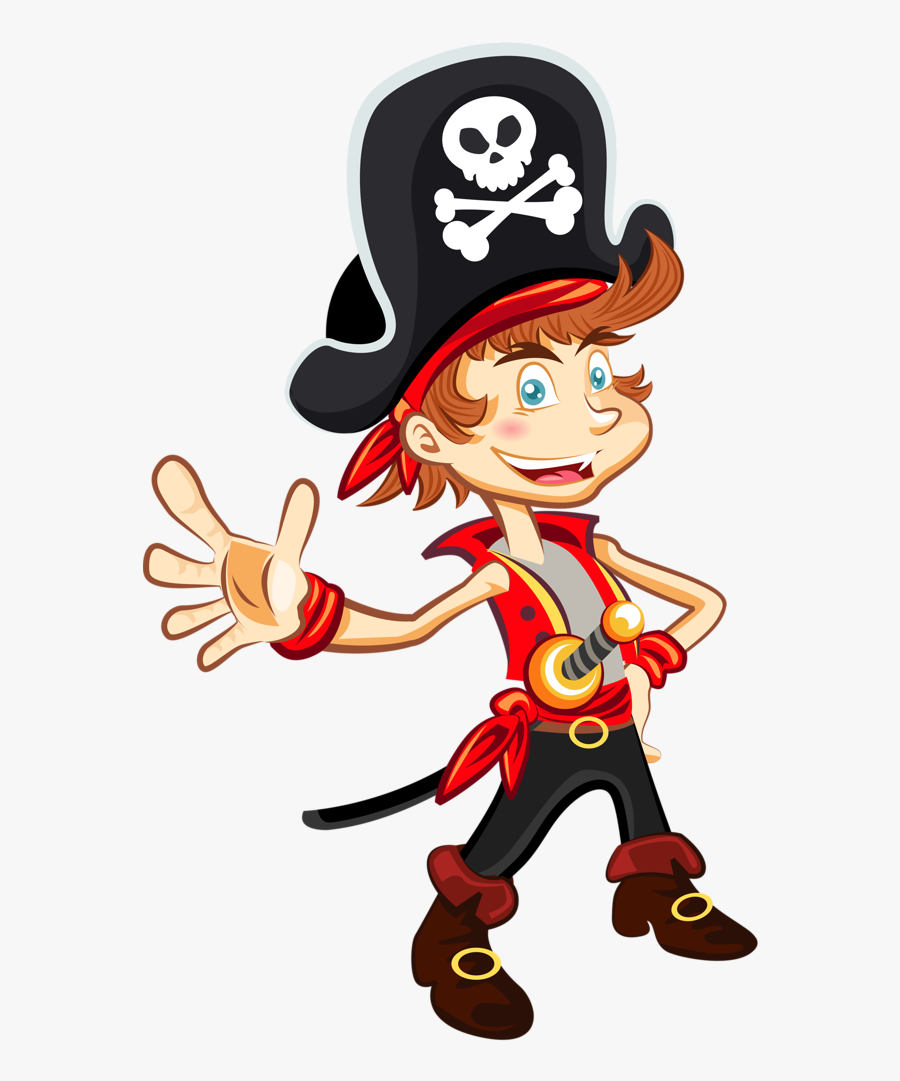 Clip Art Cartoon Pirates - Пират Рисунок, Transparent Clipart