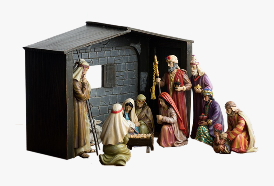 Greg Olsen Christmas Nativity Set - Shed, Transparent Clipart