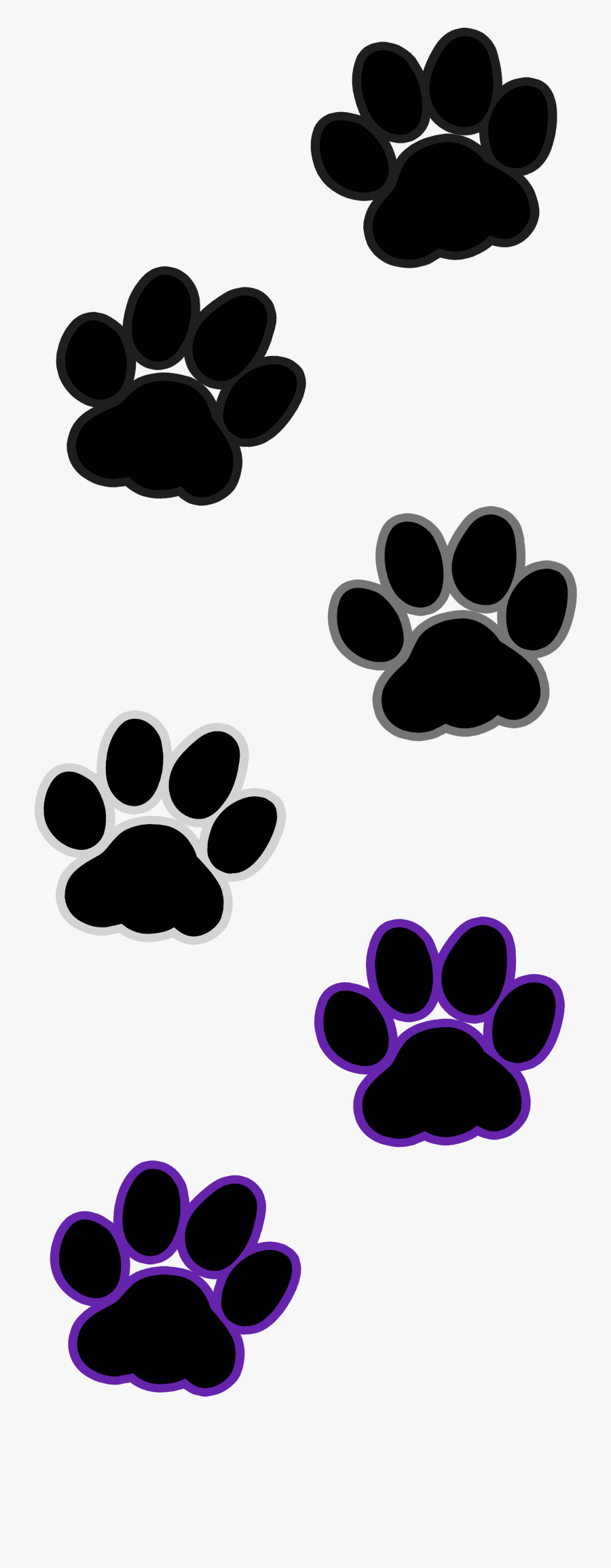 Cat Paw Prints Transparent, Transparent Clipart