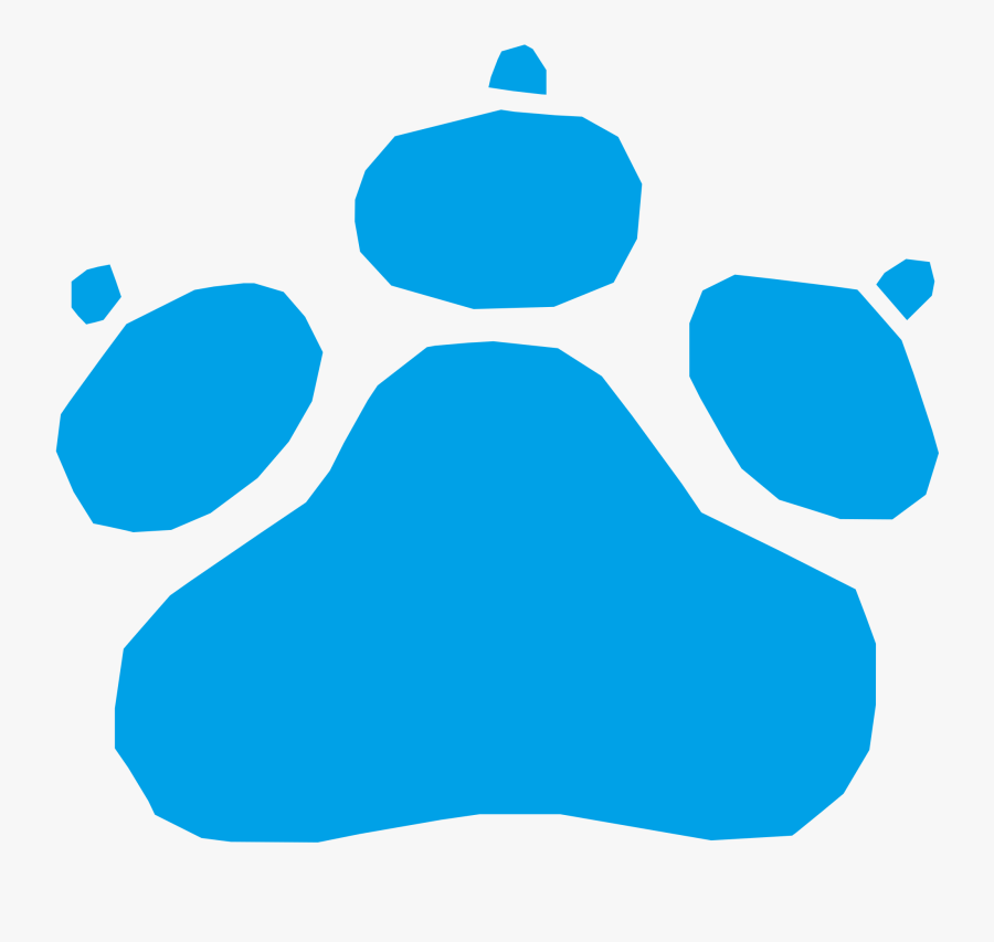 Blue,area,sky - Paw, Transparent Clipart