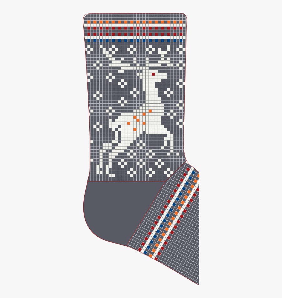Christmas Stockings Diy Pattern
knitting Kit - Схема Вязать Носки С Оленями, Transparent Clipart