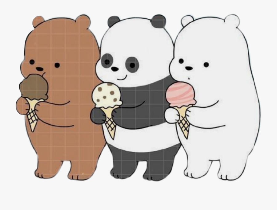 #somososos #kawaii #icecream #helado #bears #osos #bear - Kawaiis De Somos Osos, Transparent Clipart