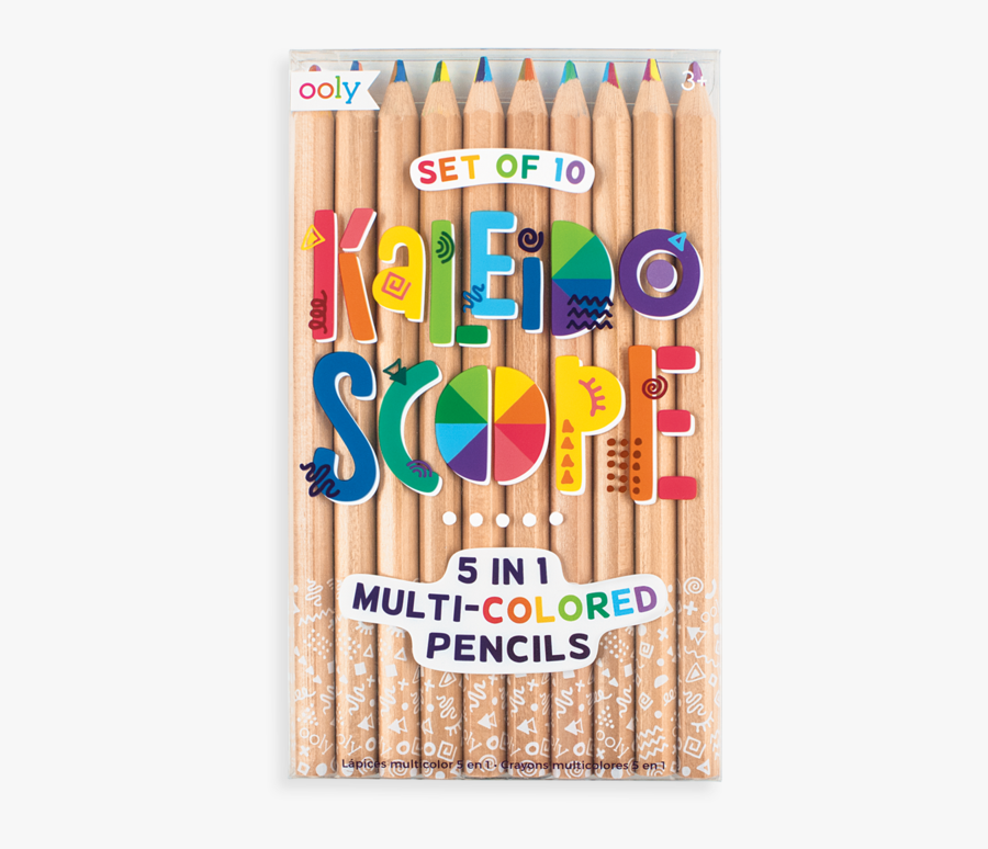 Kaleidoscope Colouring Pencils - Multi Colored Pencil, Transparent Clipart