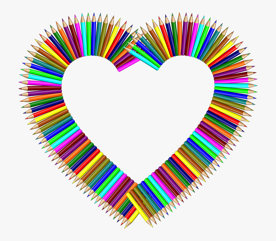 Circle Frame Color Pencil, Transparent Clipart