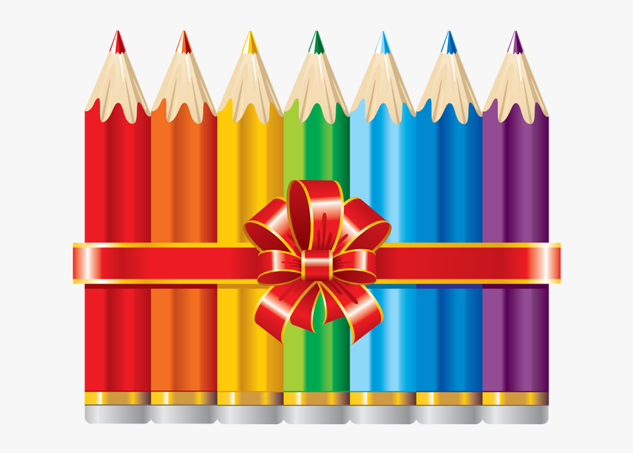 Cartoon Colour Pencil Png - Congratulations For First Day At School, Transparent Clipart