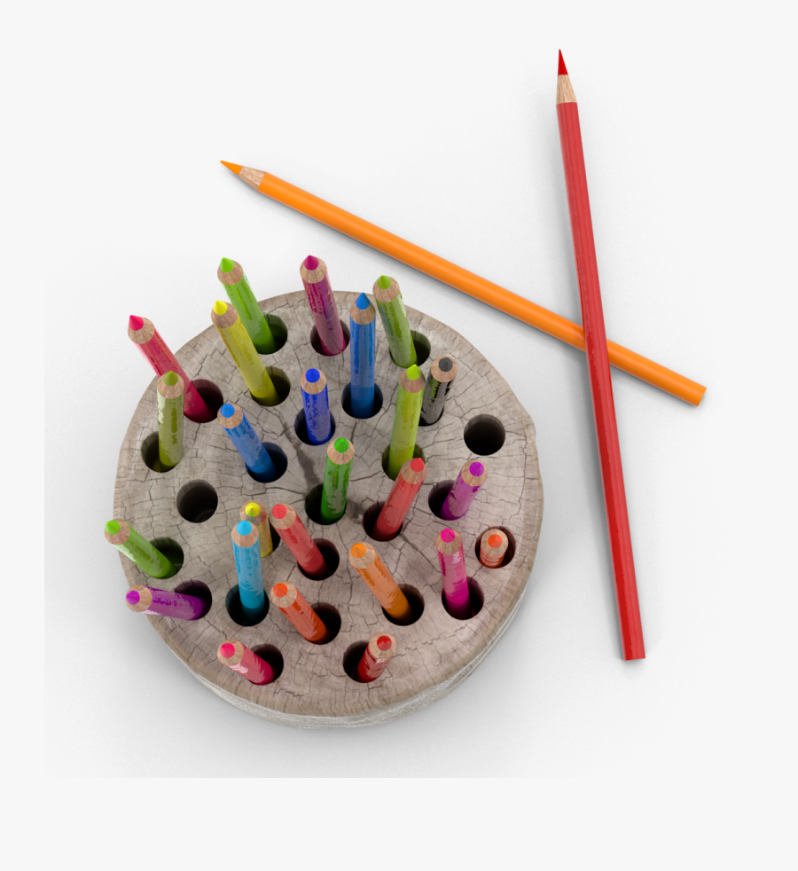 Wood Stump Pencil Holder - Craft, Transparent Clipart