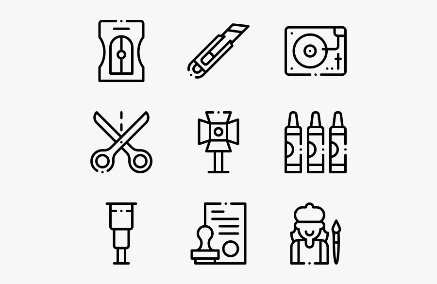 Artist Studio - Algorithm Icon, Transparent Clipart
