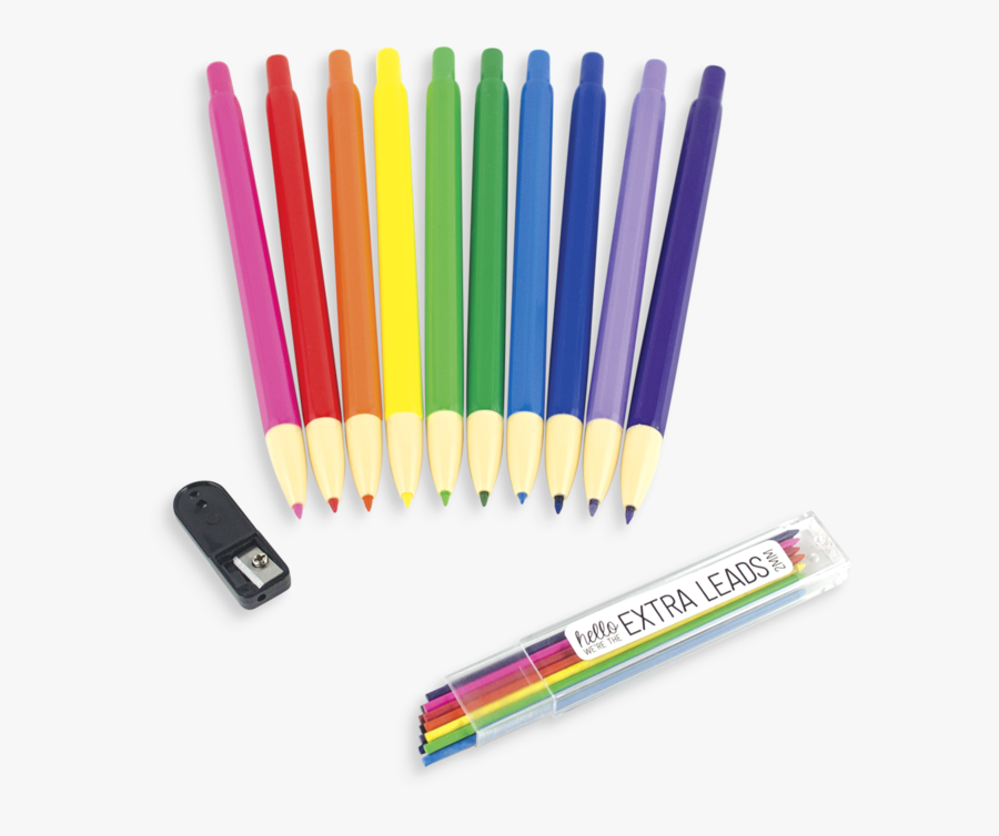 Rainbow Mechanical Colored Pencils - Rainbow Colored Pencils Mechanical, Transparent Clipart
