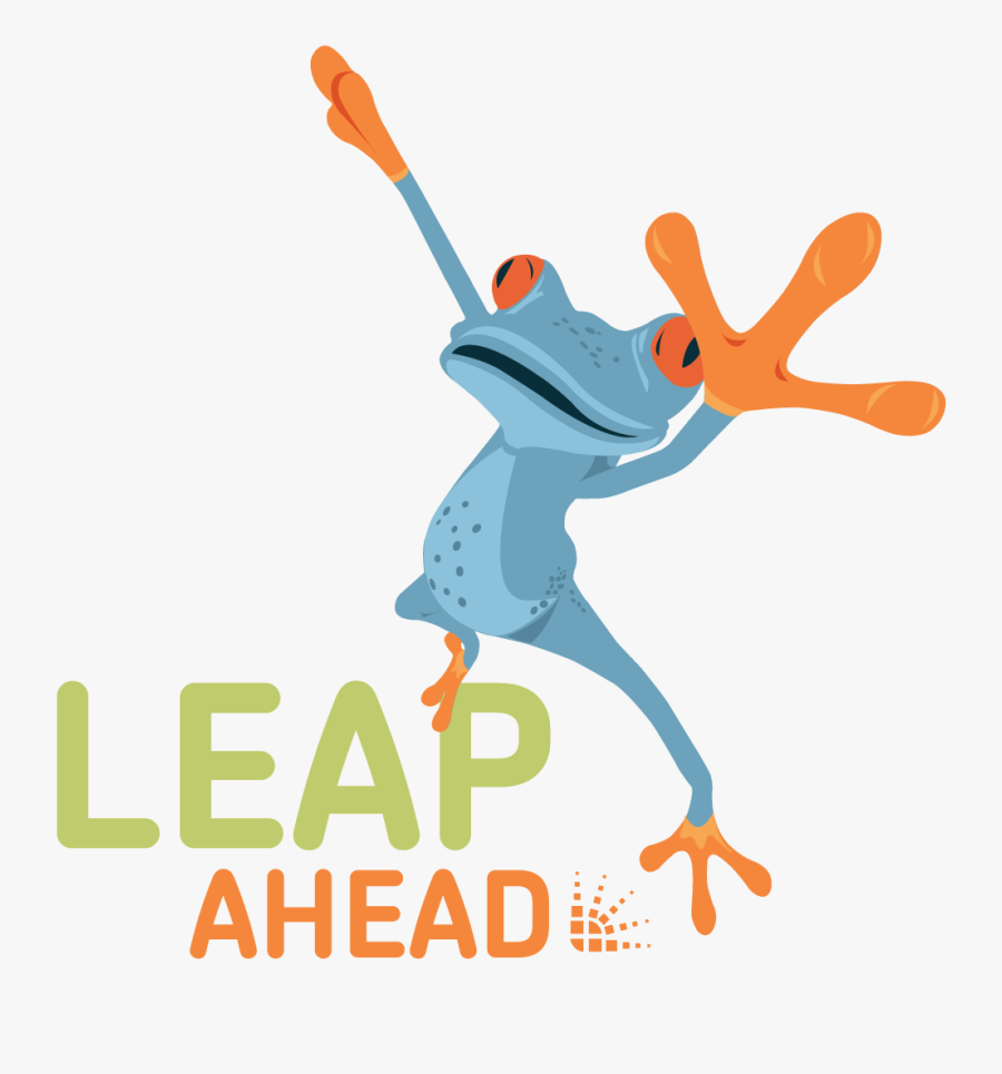 Leap Ahead Elearning Conference - Blue Frog, Transparent Clipart