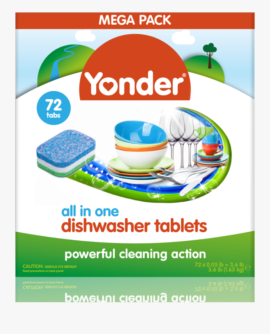 Yonder Dishwasher Tablets - Ecozone All In One Ultra Dishwasher Tablets, Transparent Clipart