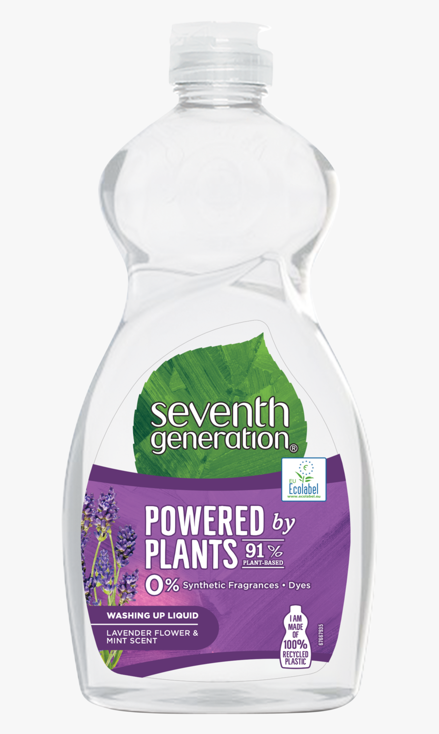 Lavender Washing Up Liquid 500ml - Seventh Generation Powered By Plants, Transparent Clipart