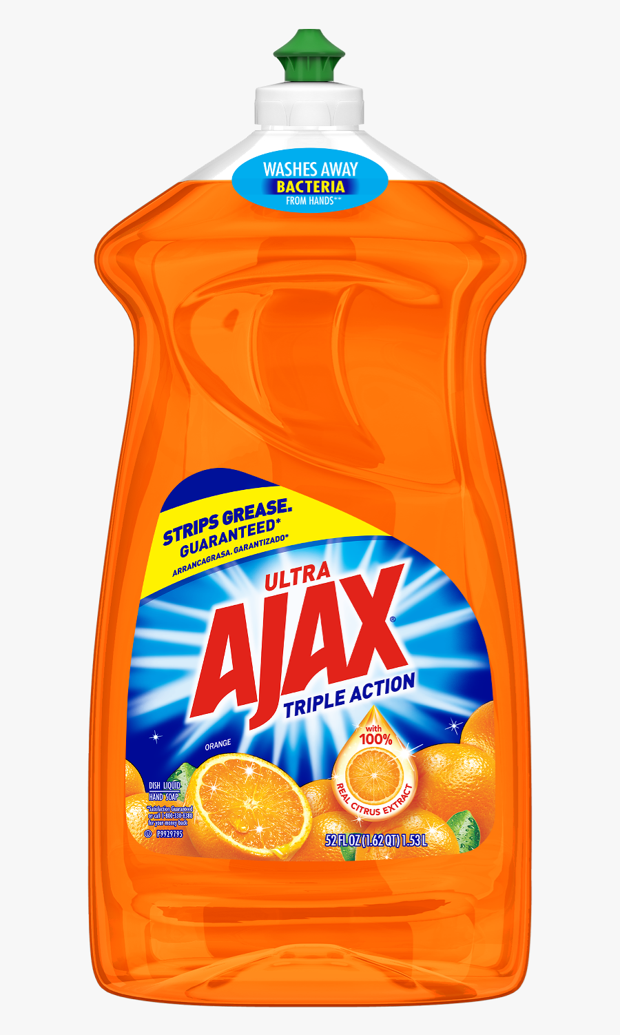 Ajax Dish Liquid 52oz, Transparent Clipart