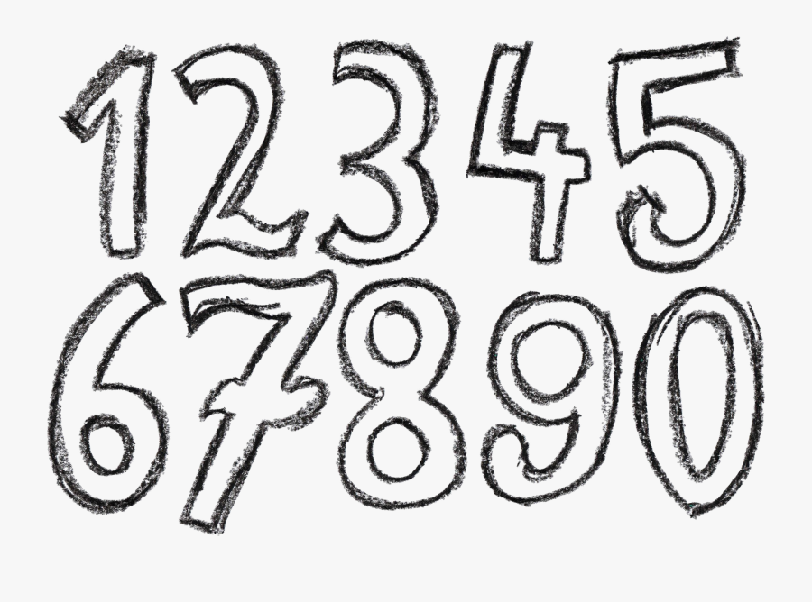 Free Png Number - Number Drawing Png, Transparent Clipart