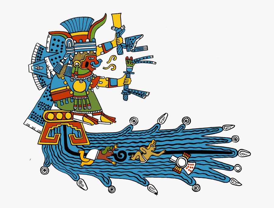 Aztec God Of Water - Chalchiuhtlicue Azteca, Transparent Clipart