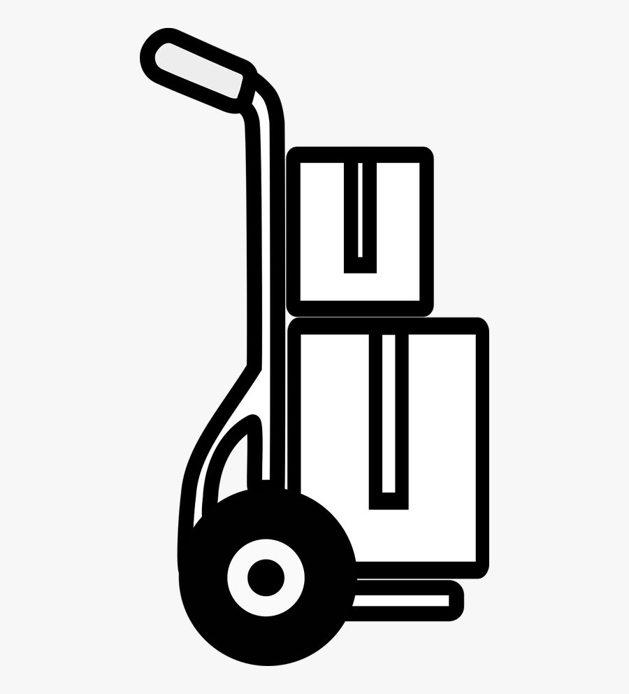 Sack Truck Transport Cart Move - Carrinho De Transporte Png, Transparent Clipart