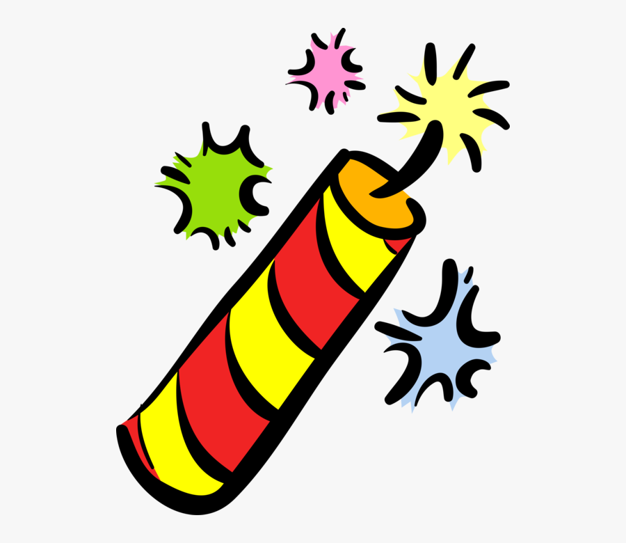 Vector Illustration Of Firecracker Fireworks Noisemaker - Fogos De São João Png, Transparent Clipart