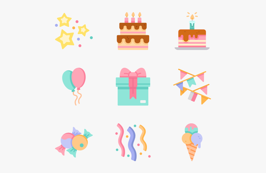 Birthday - Spring Cute Vector Png, Transparent Clipart