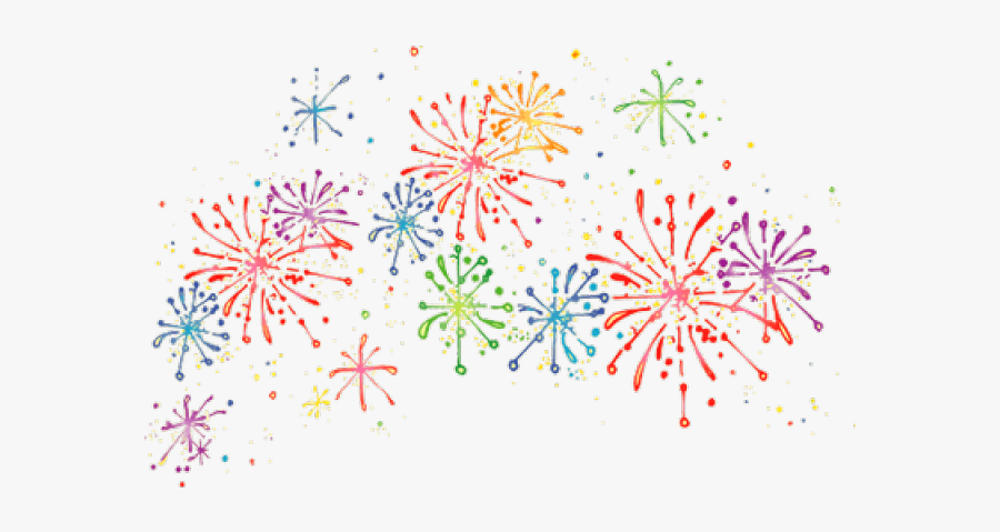 Clip Art Fireworks Cartoon - Clip Art Transparent Background Fireworks, Transparent Clipart