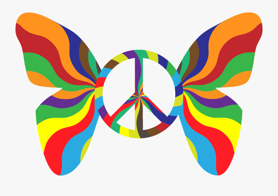 This Free Icons Png Design Of Groovy Peace Sign Butterfly - Tattoo Natural Born Killers Mickey And Mallory, Transparent Clipart