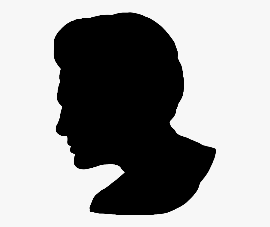 Retro Silhouette Male Head - Head Silhouette Png, Transparent Clipart