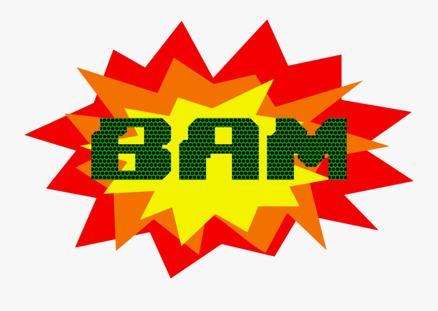 Boom Onomatopoeia, Transparent Clipart