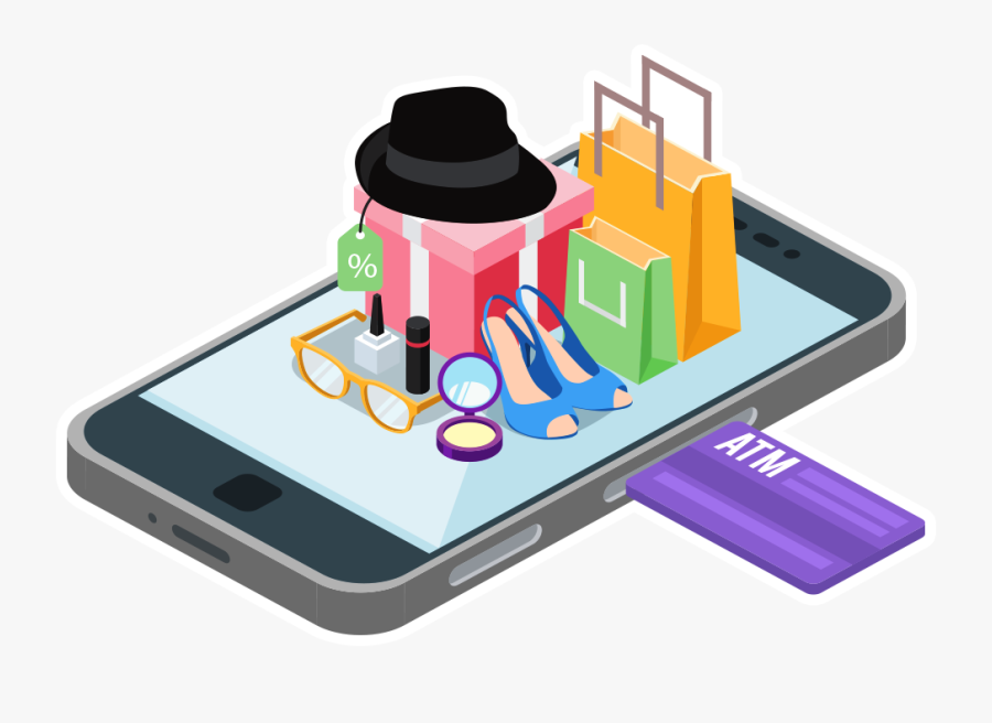 Media Explode Ecommerce Website Development - Online Shopping Png Mobile, Transparent Clipart