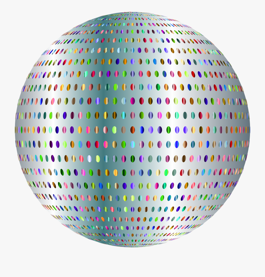 This Free Icons Png Design Of Silver Polka Dots Sphere - Polka Dot, Transparent Clipart