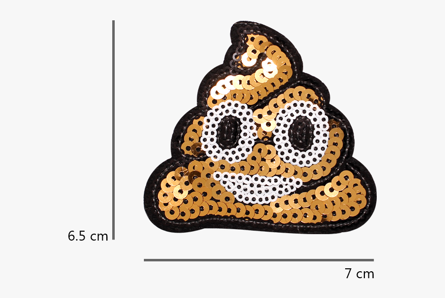 Bellofox Poop Emoji Iron On Patch Accessories, Transparent Clipart