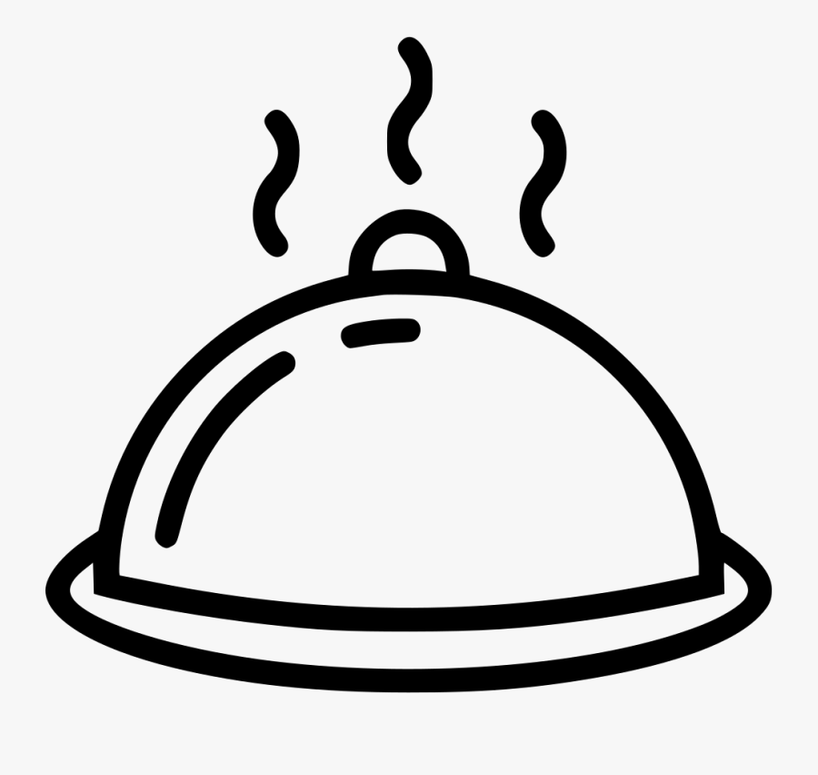 Dish - Hot Dish Black And White, Transparent Clipart