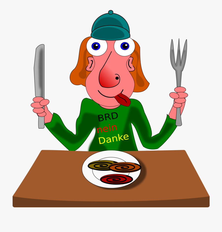 Man Eats Special Dish Clip Arts - Cartoon, Transparent Clipart