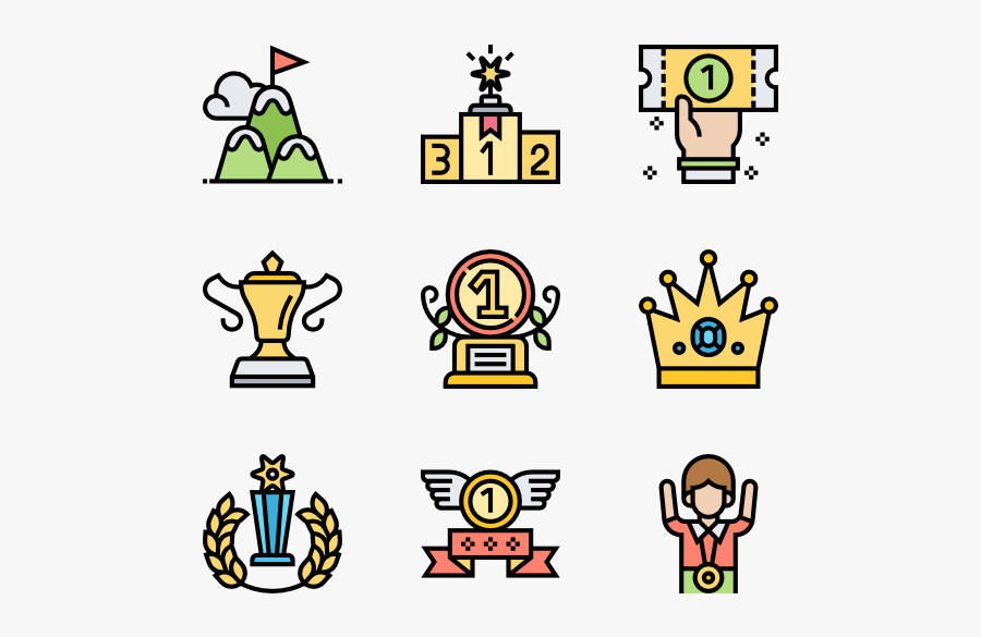 Winning - Elaborate Icons, Transparent Clipart