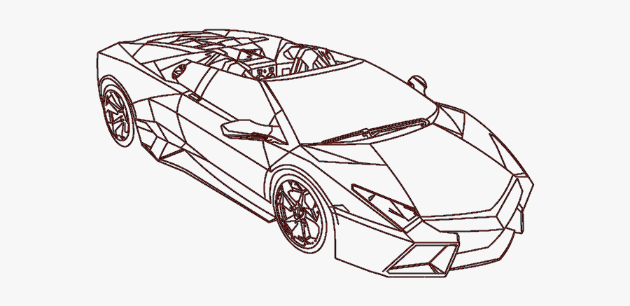Clip Art Desenho De Lamborghini, Transparent Clipart
