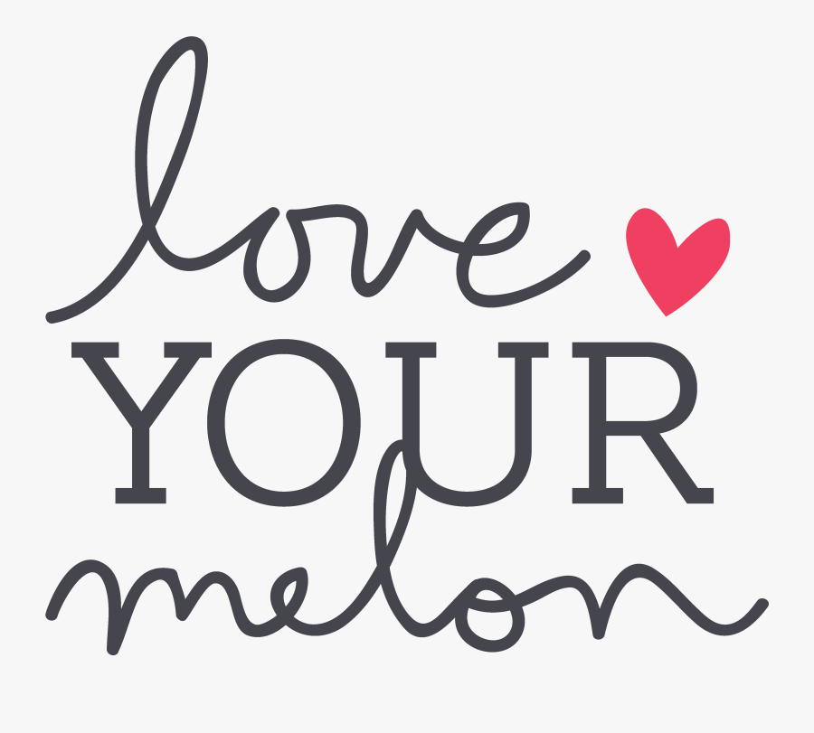 Love Your Melon Logo, Transparent Clipart