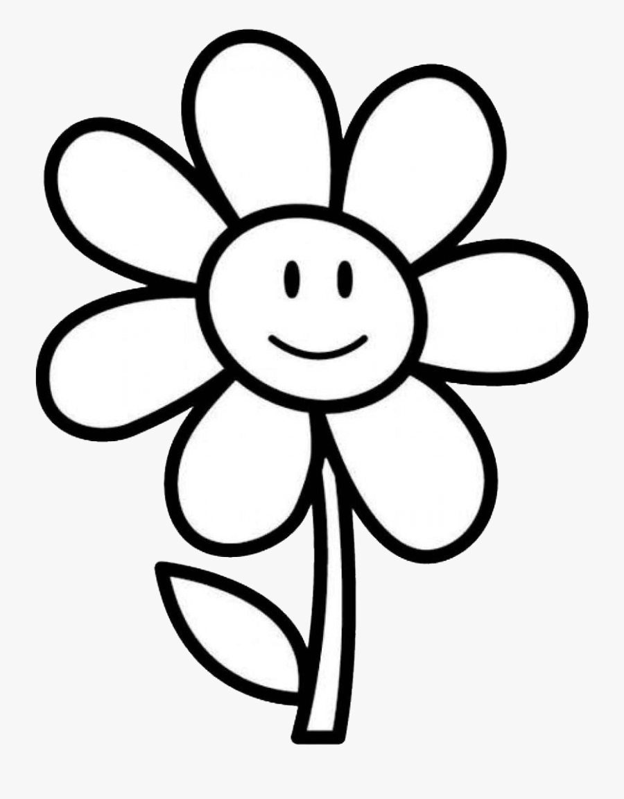 Sunflower Clipart Black And White, Transparent Clipart