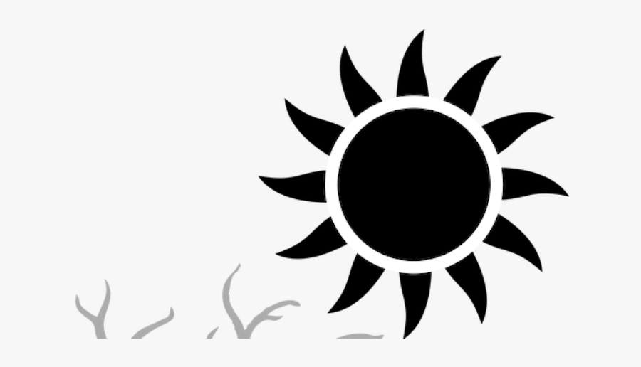 Sunflower Clip Art Black And White, Transparent Clipart