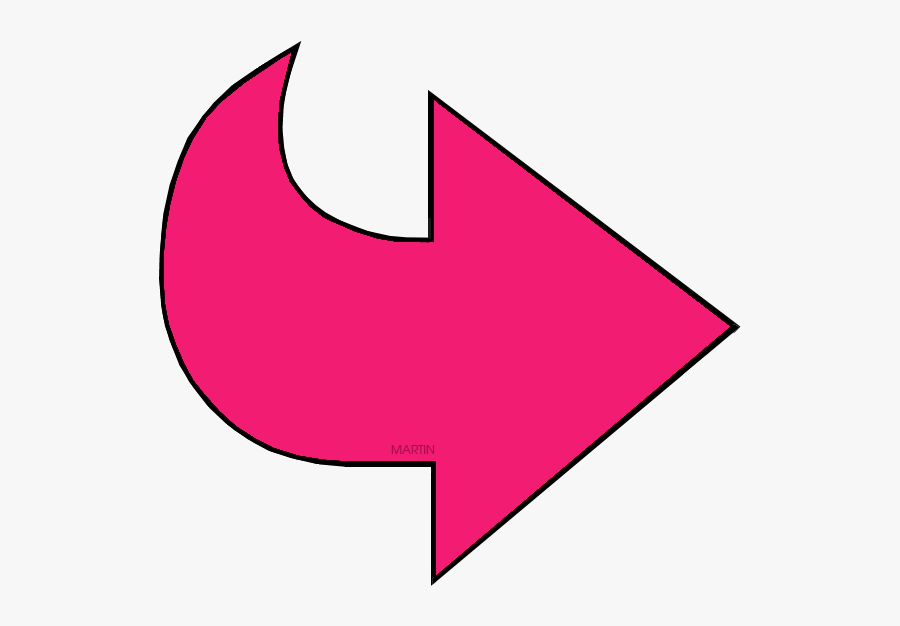 Pink Arrow, Transparent Clipart