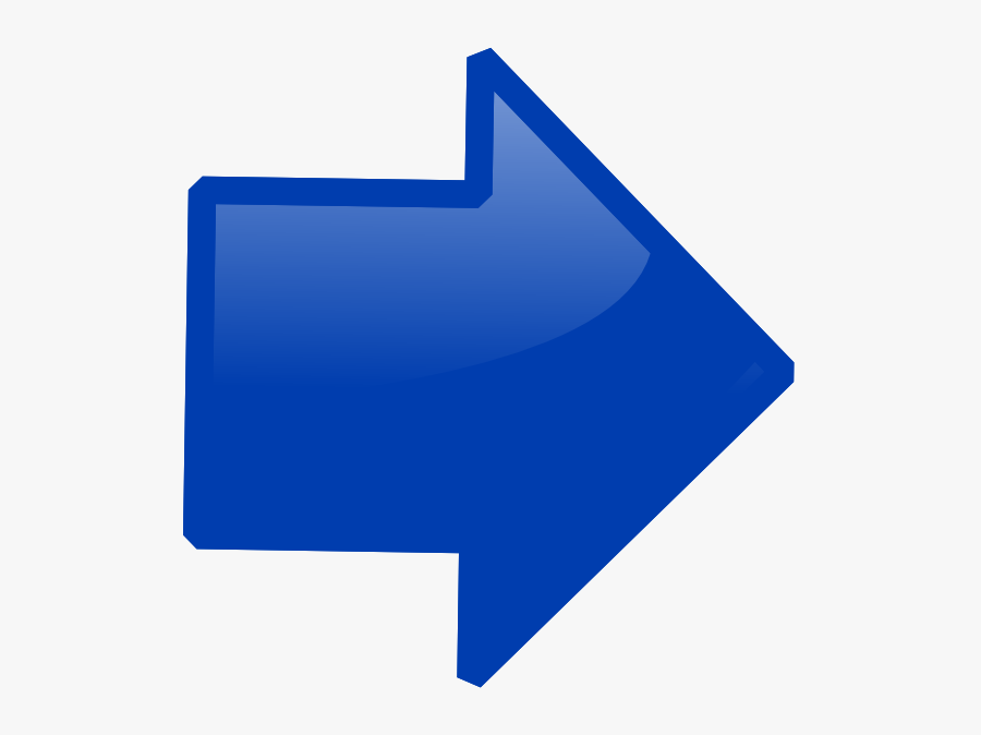 Blue Arrow Right Clip Art - Arrow Icon Dark Blue, Transparent Clipart