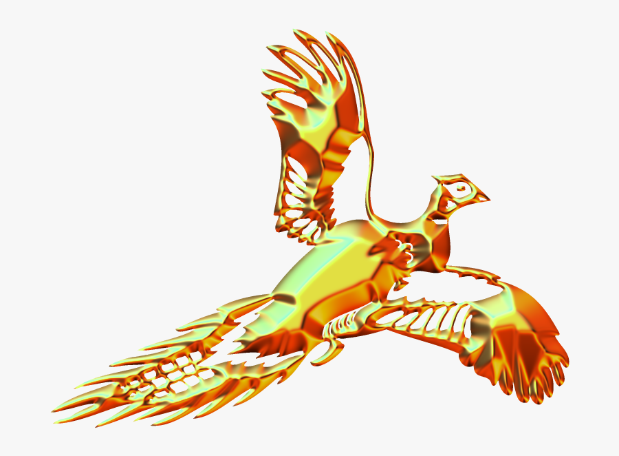 Pheasant Flying Picture Art - Illustration, Transparent Clipart
